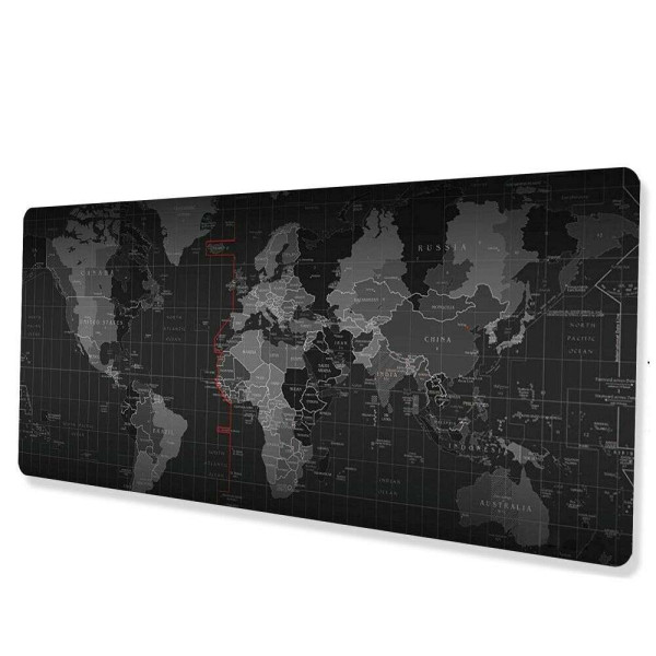 Mousepad  "World map" 30 x 80 x 2 mm RC-K-1073 (Μαύρο) 