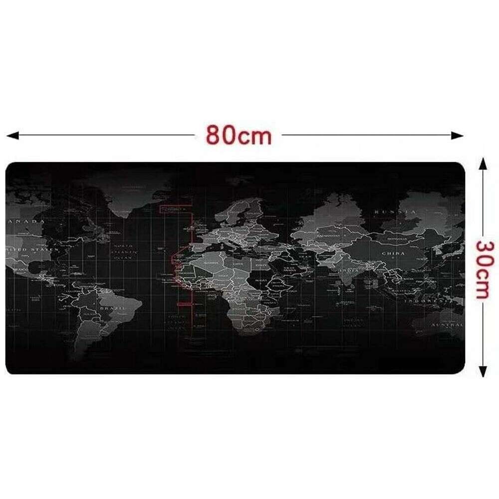 Mousepad  "World map" 30 x 80 x 2 mm RC-K-1073 (Μαύρο) 