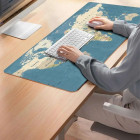 Mousepad  "World map" 40 x 90 x 2 mm RC-K-1074 (Μπλε)