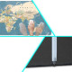 Mousepad  "World map" 40 x 90 x 2 mm RC-K-1074 (Μπλε)