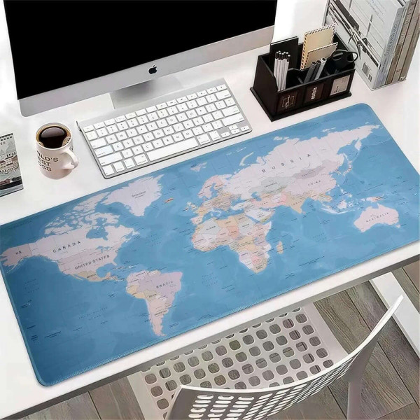 Mousepad  "World map" 40 x 90 x 2 mm RC-K-1074 (Μπλε)