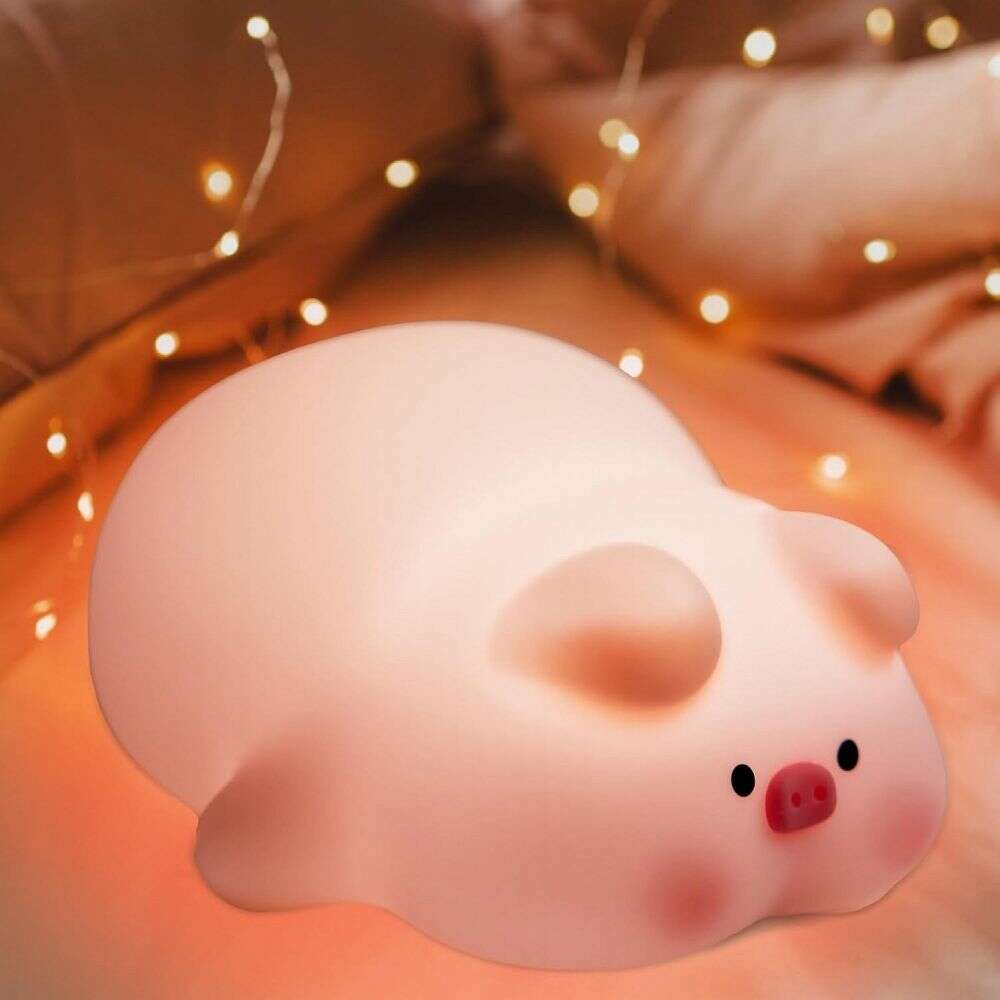 Επιτραπέζιο Φωτιστικό "Cute Pig" (Ροζ)