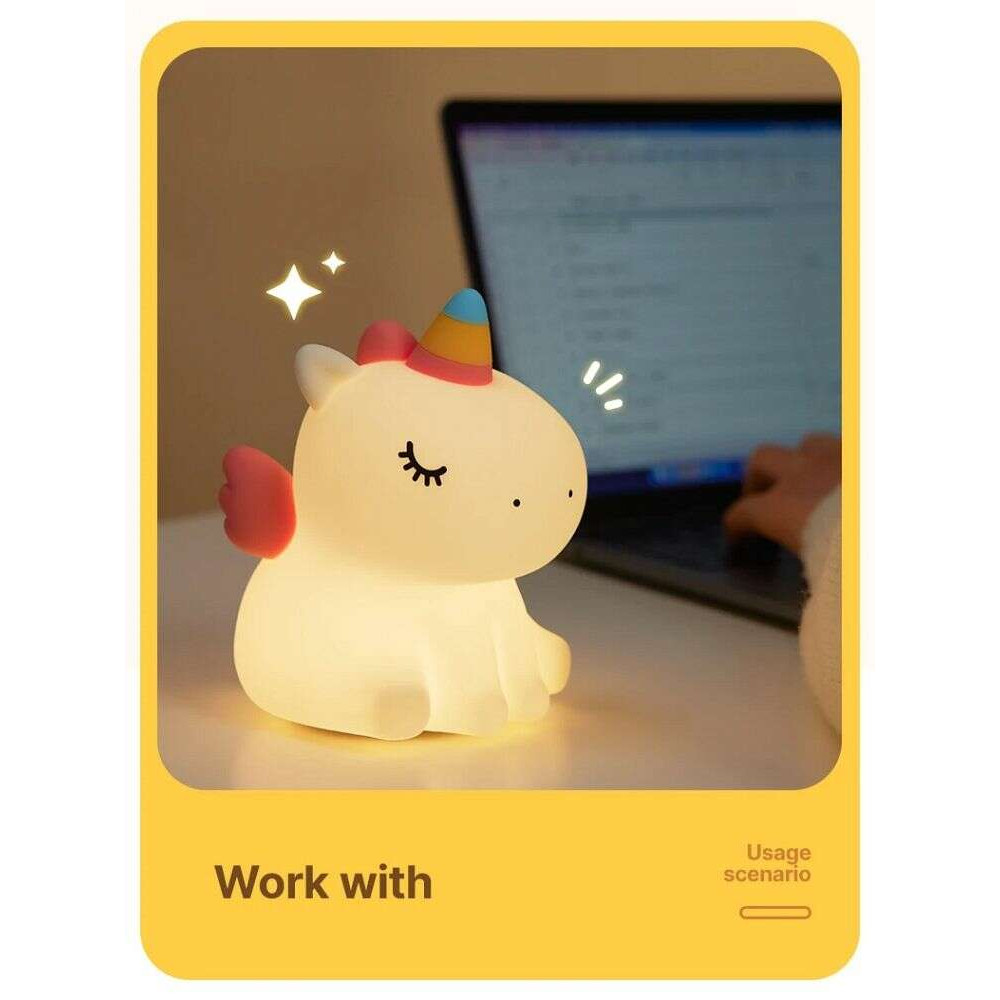 Επιτραπέζιο Φωτιστικό "Sittiing Unicorn" (Λευκό)