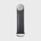 OrbitKey Leather Key Organiser Κλειδοθήκη Μπρελόκ (Charcoal with Grey Stitching)
