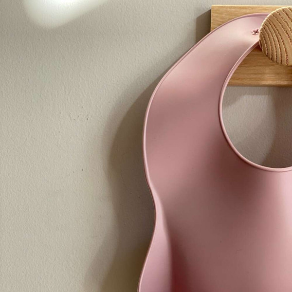 Nok Nok Σαλιάρα Σιλικόνης Nino (Light Pink)