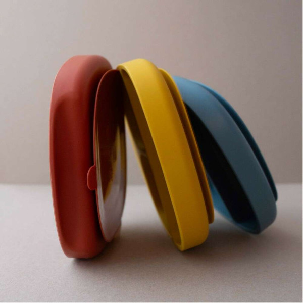 Nok Nok Εκπαιδευτικό Πιάτο Σιλικόνης Nino (Smoke Blue)