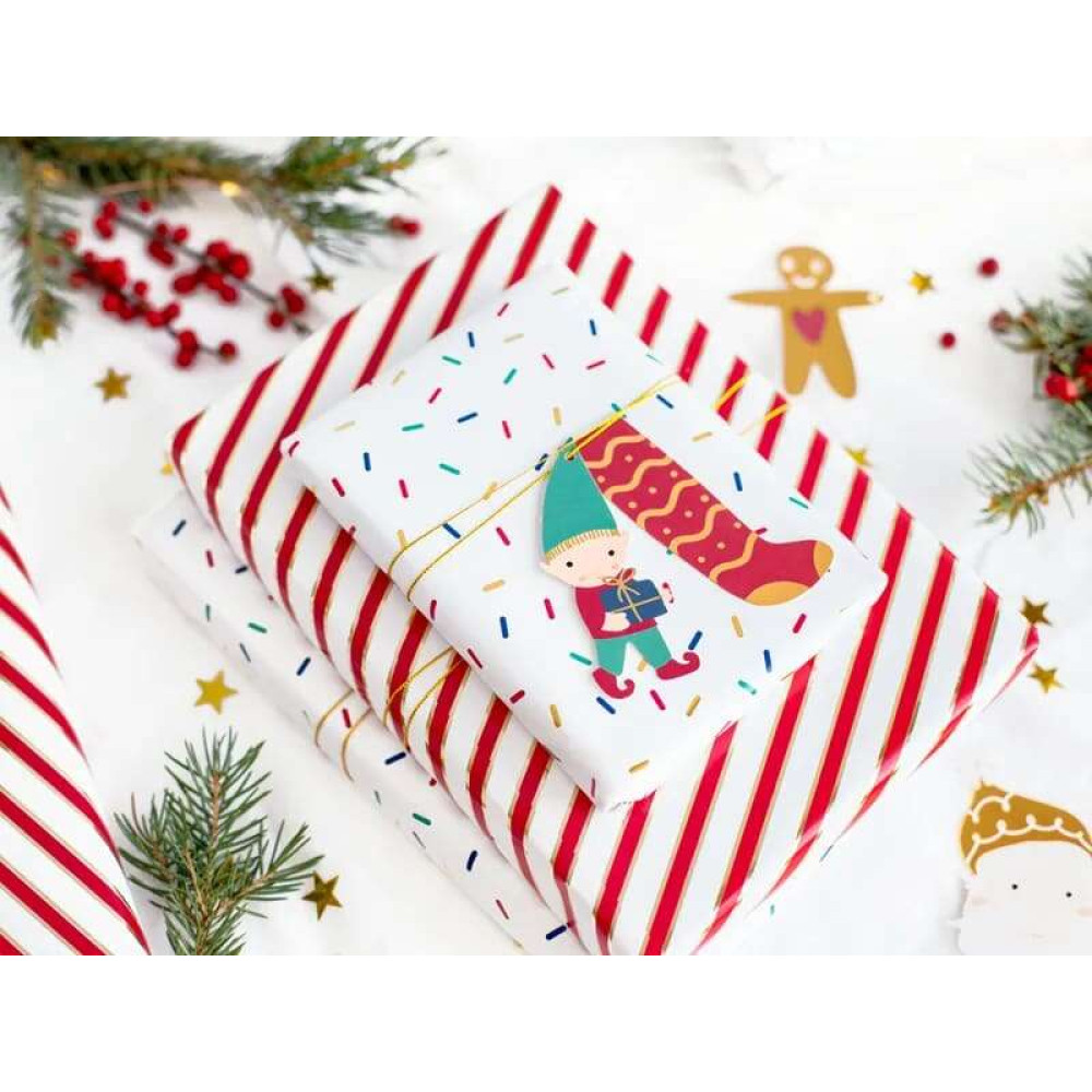 Gift Tags Santa Ετικέτες Δώρων (12 τμχ)