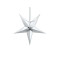Χριστουγεννιάτικο Διακοσμητικό Αστέρι Ασημί 45cm