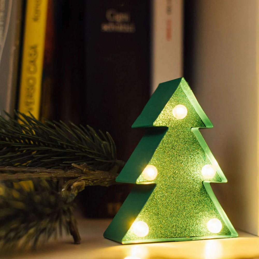 Legami Mini Decorative Light - Glitter Christmas Tree