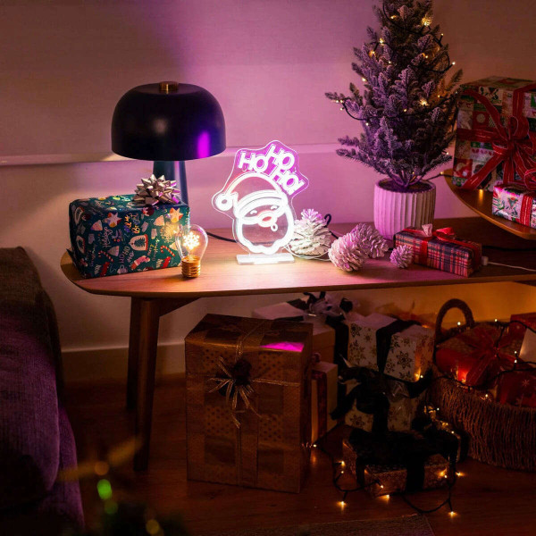Legami Neon-Effect LED Sign - It's A Sign Santa Claus