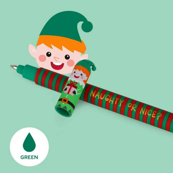 Legami EPSETKIT9 Σετ με 3 Erasable Gel Pens 0.7mm - Naughty or Nice