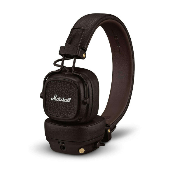 Marshall Major V Wireless on-ear headphones με 100+ ώρες playtime (Brown)