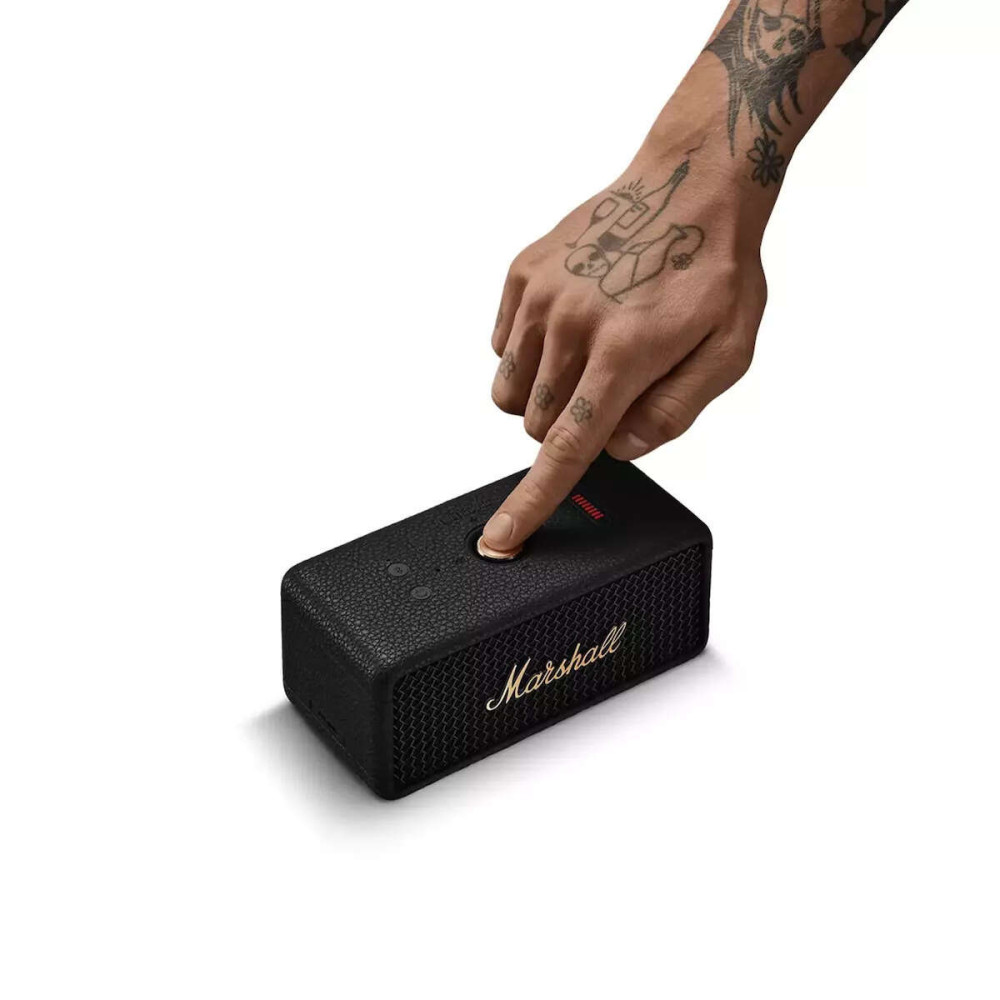 Marshall Emberton III με Διάρκεια Μπαταρίας έως 32 ώρες (Black and Brass)
