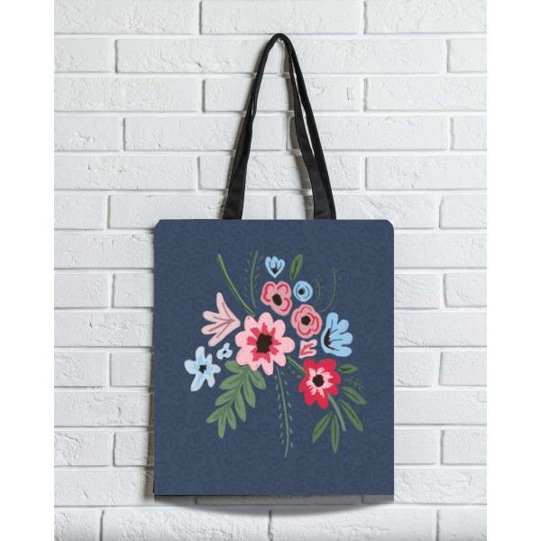 Brainfood Υφασμάτινη Σουέτ Τσάντα με Φερμουάρ Γάτες Ροκοκό