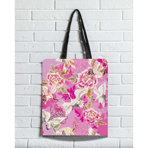 Brainfood Υφασμάτινη Σουέτ Τσάντα με Φερμουάρ Japan