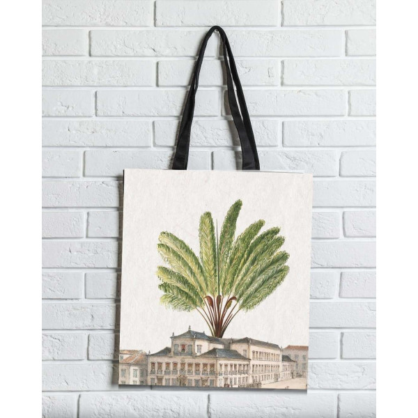 Brainfood Υφασμάτινη Σουέτ Τσάντα με Φερμουάρ Αερόστατο