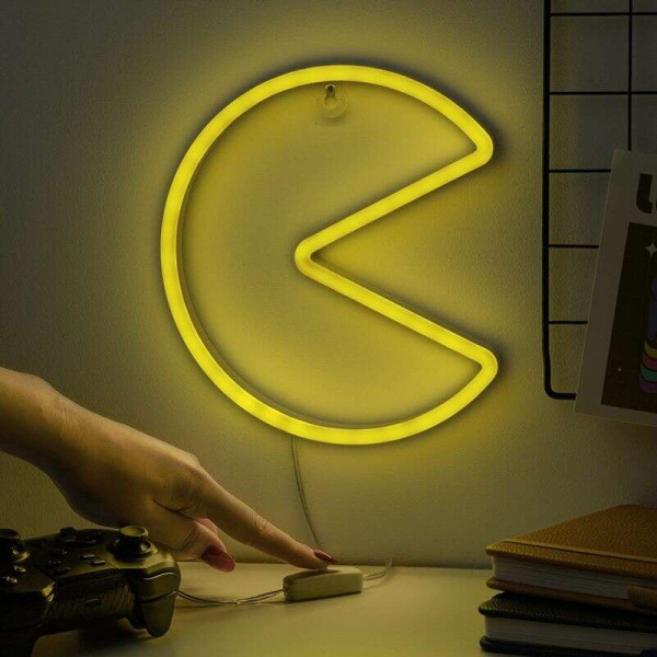 Paladone Pac Man Led Neon Επιτοίχιο Φωτιστικό (PP12624PMVN)