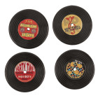 Retro Vinyl Μαγνητάκια Ψυγείου (4τμχ)