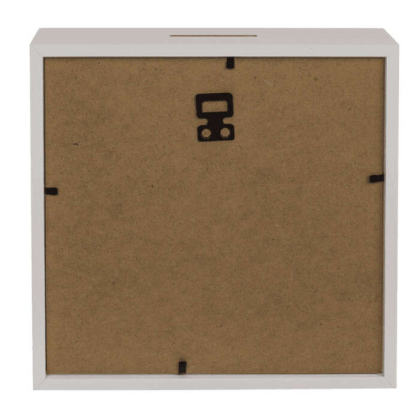 Κουμπαράς Ξύλινος Happy Spendings (20 x 20 x 5 εκ)