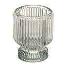 Γυάλινο Κηροπήγιο 2 σε 1 -  6 x 8 cm (Πράσινο)