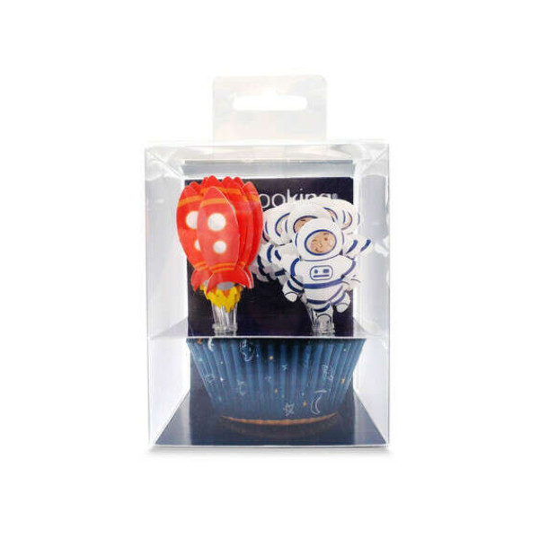 Scrap Cooking Θήκες για cupcake και cake toppers - Διάστημα