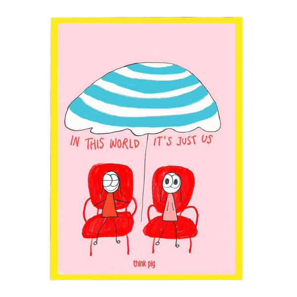 Think Pig Κάδρο με Αφίσα Just Us