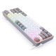 Redragon K617 FIZZ RGB Μηχανικό Gaming πληκτρολόγιο (White/Gray)