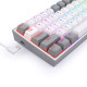 Redragon K617 FIZZ RGB Μηχανικό Gaming πληκτρολόγιο (White/Gray)