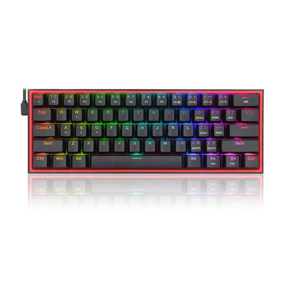 Redragon K617 FIZZ RGB Μηχανικό Gaming πληκτρολόγιο (Black)