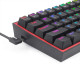Redragon K617 FIZZ RGB Μηχανικό Gaming πληκτρολόγιο (Black)