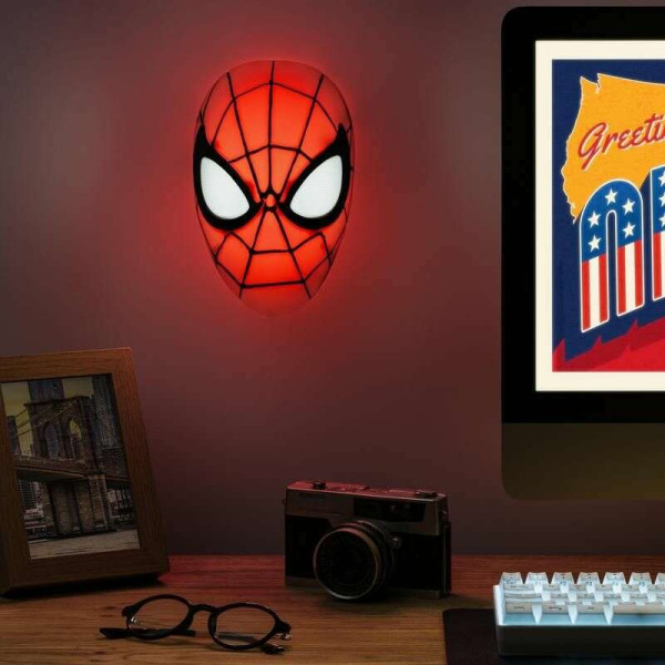 Paladone Marvel Spiderman Mask Led Neon Επιτοίχιο / Επιτραπέζιο Φωτιστικό (PP11357SPMV2VN)