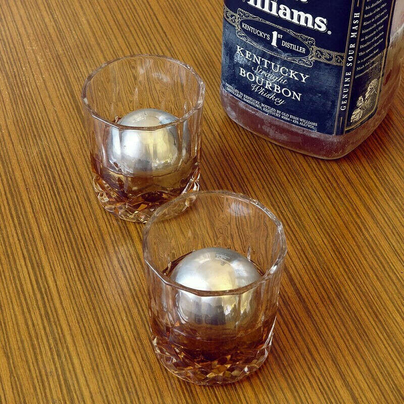 Kikkerland Ανοξείδωτα Παγάκια Whiskey Balls 2τμχ