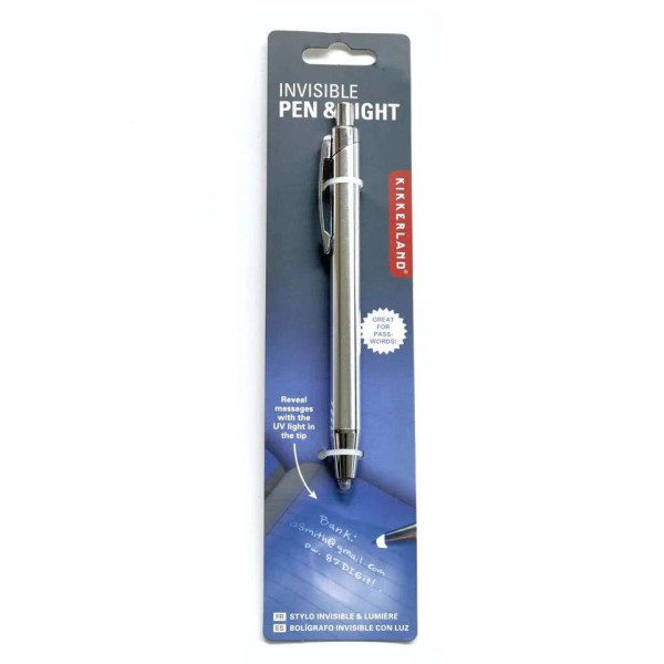 Kikkerland στυλό με αόρατο μελάνι & φως UV