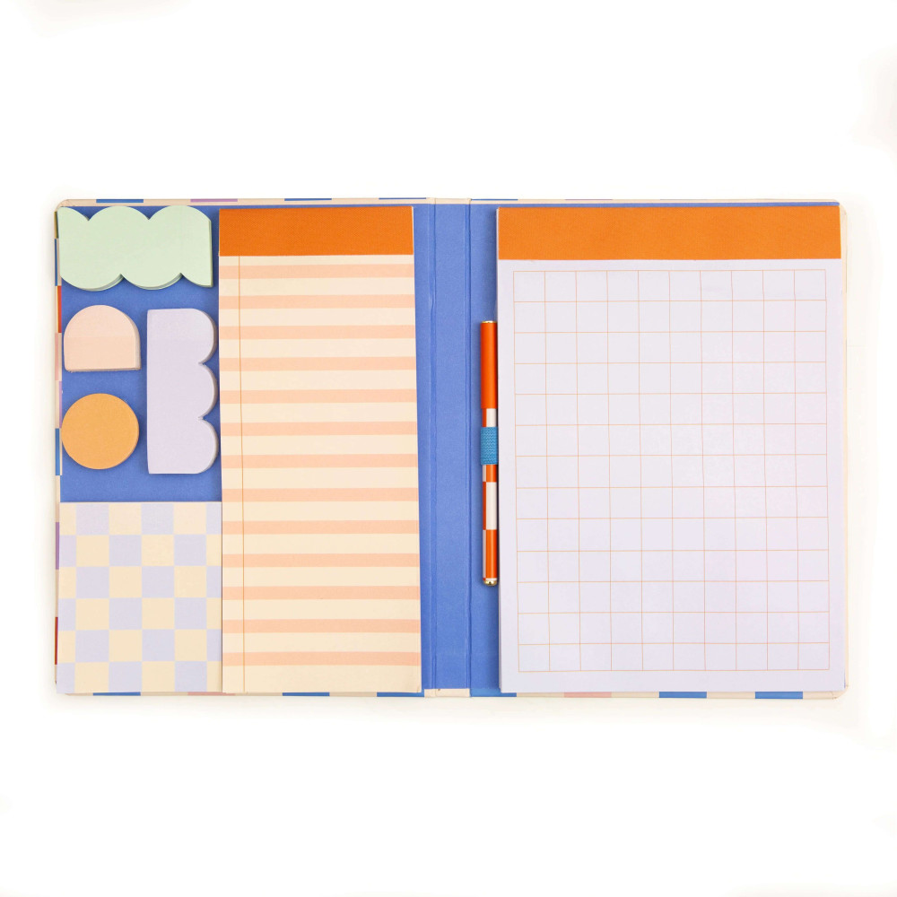 Kikkerland Inkerie Notepad με Sticky Notes Σετ και Στυλό (26,6 x 20,5 x 2 cm)
