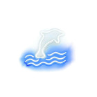 Φωτιστικό Neon LED με USB Dolphin