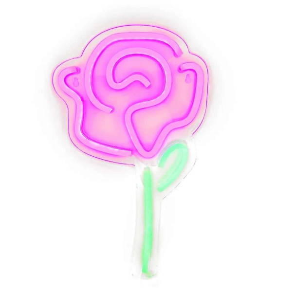 Φωτιστικό Neon LED με USB Rose