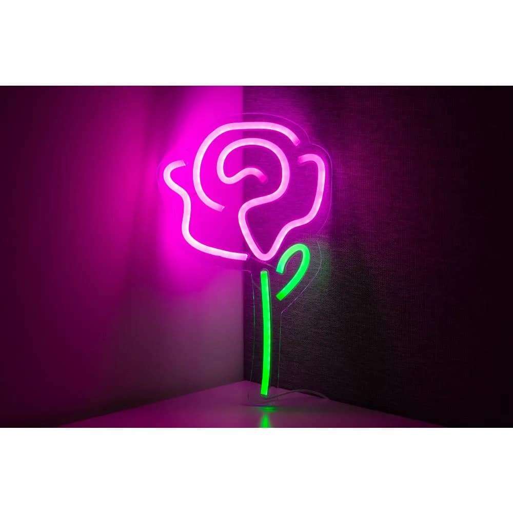 Φωτιστικό Neon LED με USB Rose