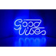 Φωτιστικό Neon LED με USB Good Vibes