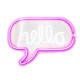 Φωτιστικό Neon LED με USB Hello