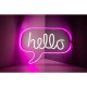 Φωτιστικό Neon LED με USB Hello