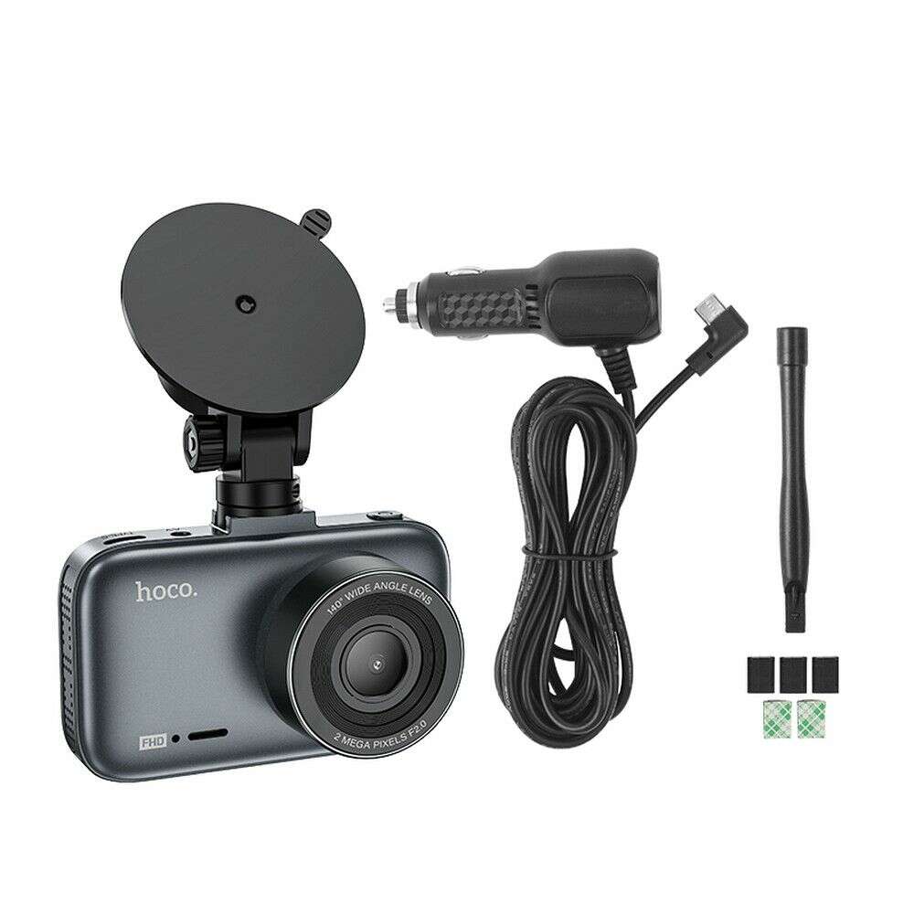 Hoco DV5 Κάμερα DVR 1080P/30fps Αυτοκινήτου με Οθόνη 3"