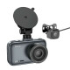 Hoco DV6 Κάμερα DVR 1080P/30fps Αυτοκινήτου με Οθόνη 3" + πίσω Κάμερα