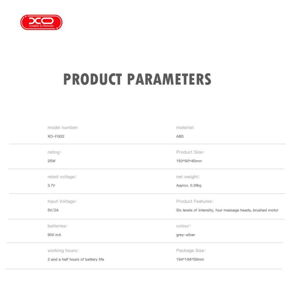 XO FG02 Fascia gun Συσκευή Μασάζ