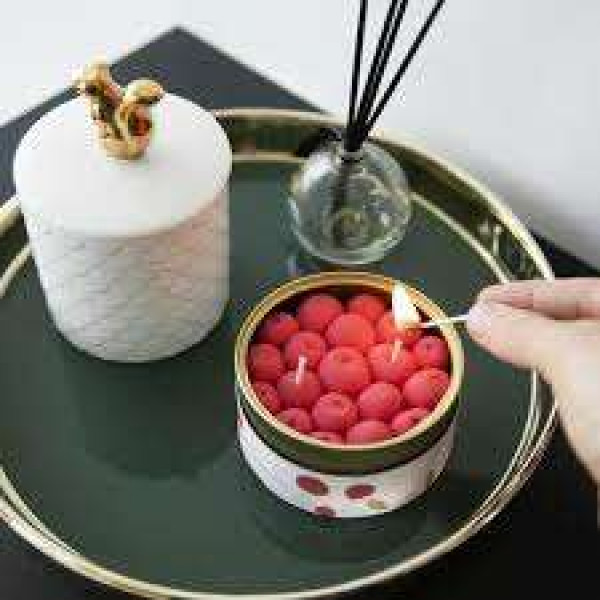 Candlehand Αρωματικό Φυτικό Κερί Γκουρμέ σε Κονσέρβα Fruity Cherry Candle Hand 260gr