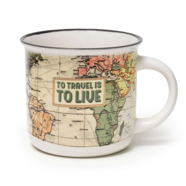 Legami Κούπα  "Travel" Porcelain Mug - Cup-Puccino 350 ml (Λευκό)