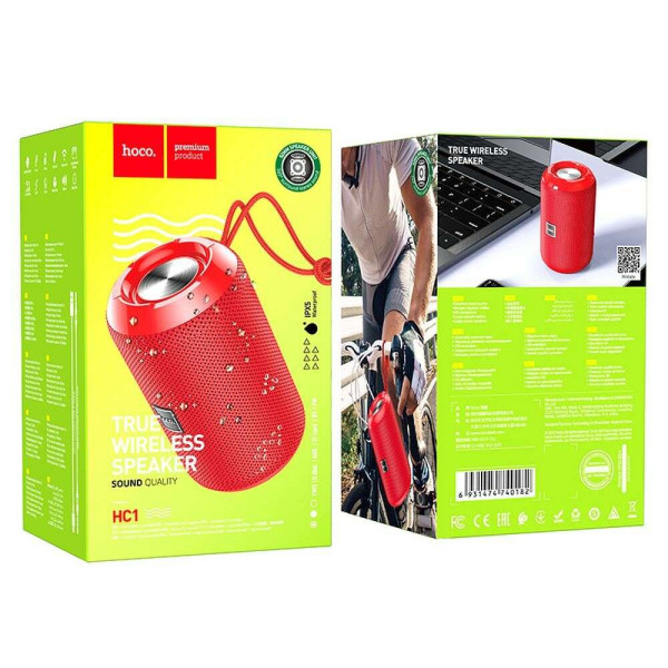 Hoco HC1 Bluetooth ηχείο (Κόκκινο)