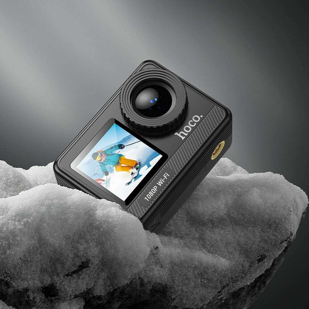 Hoco DV103 Action Camera με διπλή οθόνη 1080P/30fps (Μαύρο)