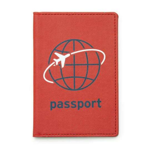 Kikkerland Θήκη Διαβατηρίου Passport Holder - Jet Set Κόκκινο
