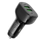 Hoco NZ11 Φορτιστής αυτοκινήτου 2 x USB A + 2 x Type-C PD QC 72W (Μαύρο)
