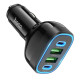 Hoco NZ11 Φορτιστής αυτοκινήτου 2 x USB A + 2 x Type-C PD QC 72W (Μαύρο)